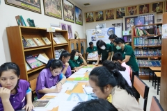 ภาพบรรยากาศโครงการพัฒนาห้องสมุดโรงเรียนวัดท้องคุ้ง