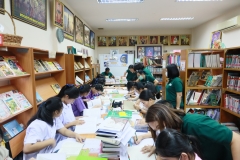 ภาพบรรยากาศโครงการพัฒนาห้องสมุดโรงเรียนวัดท้องคุ้ง