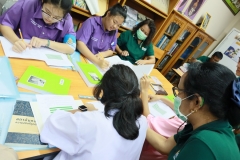 ภาพบรรยากาศโครงการพัฒนาห้องสมุดโรงเรียนวัดท้องคุ้ง