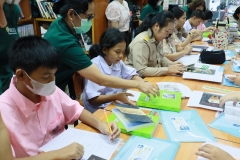 ภาพบรรยากาศโครงการพัฒนาห้องสมุดโรงเรียนวัดท้องคุ้ง